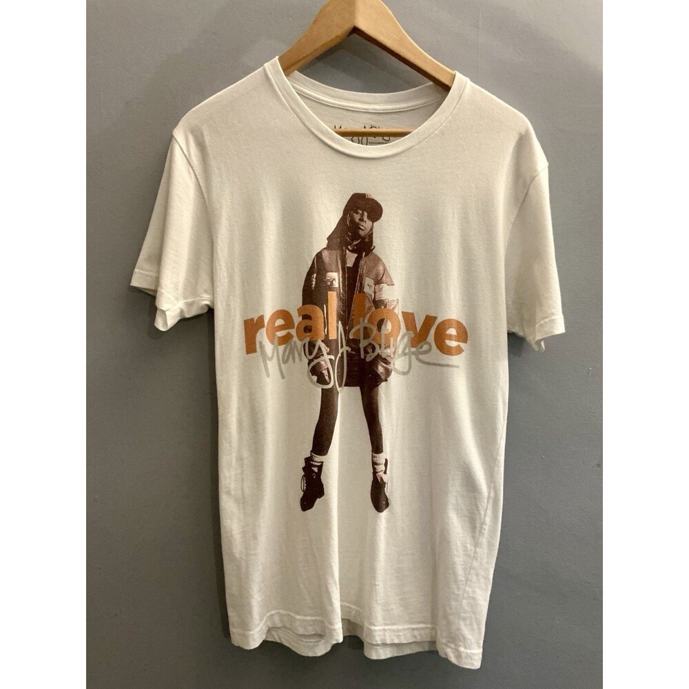 Mary J Blige Real Love Graphic T Shirt 2018 White Size Small R&B Hip Hop